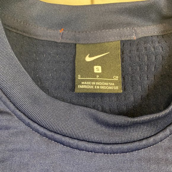 Nike University of Virginia Cavaliers Pullover Sweatshirt Crewneck Blue Small S - Picture 4 of 6